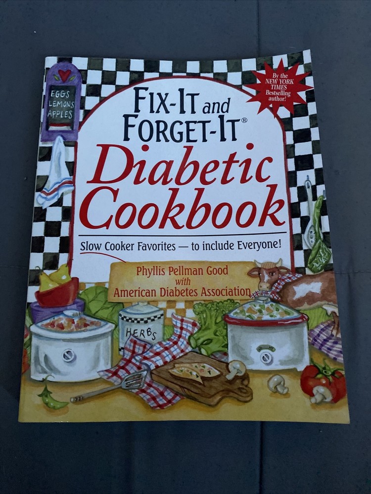 Fix-It and Forget-It Diabetic Cookbook. Crock Pot/Slow Cooker recipe book