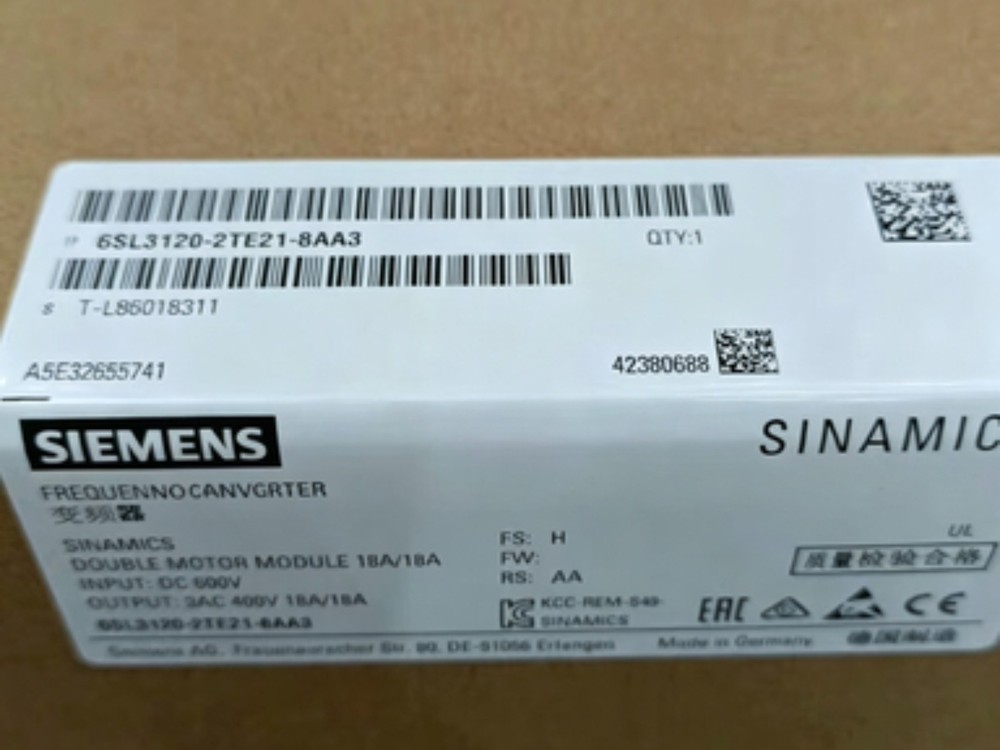 1PCS Brand New Siemens 6SL3120-2TE21-8AA3 6SL3 120-2TE21-8AA3 Fast delivery