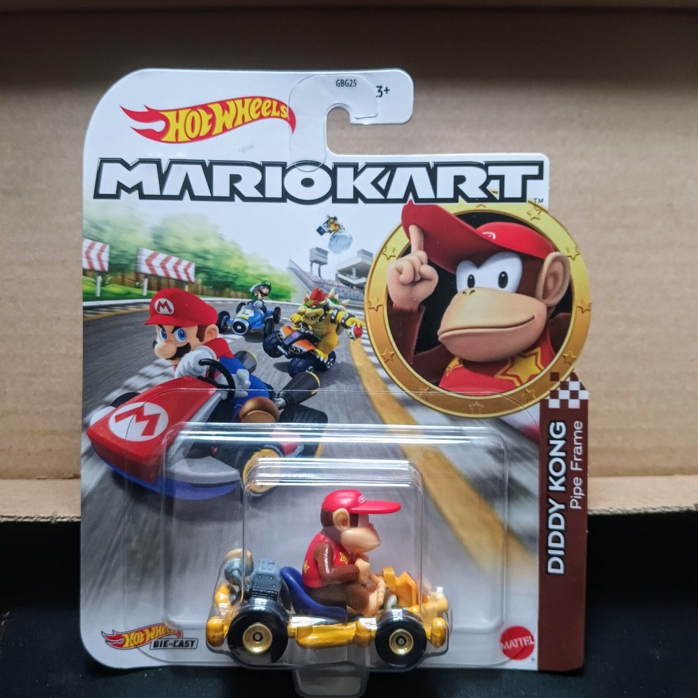 Hot Wheels Mario Kart Diddy Kong Pipe Frame