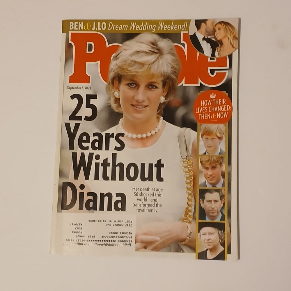 People Magazine September 5, 2022 25 Years Without Diana