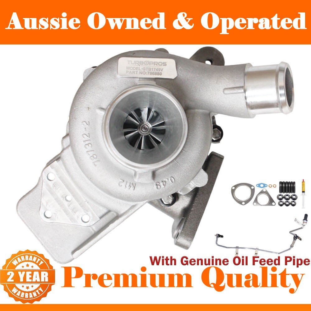 Billet Turbo Without Actuator+Oil Feed Pipe For Ford Transit/Transit Custom 2.2L