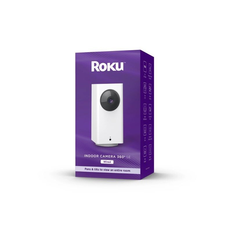 Roku CP1000R Smart Home Indoor Camera 360 deg SE – Wired Security Camera™