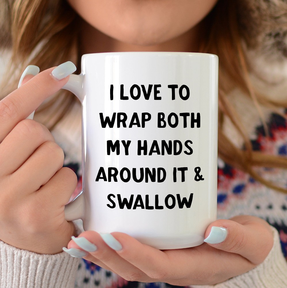 Funny Coffee Mug - Perfect for Two-Handed Wrapping and Gulping