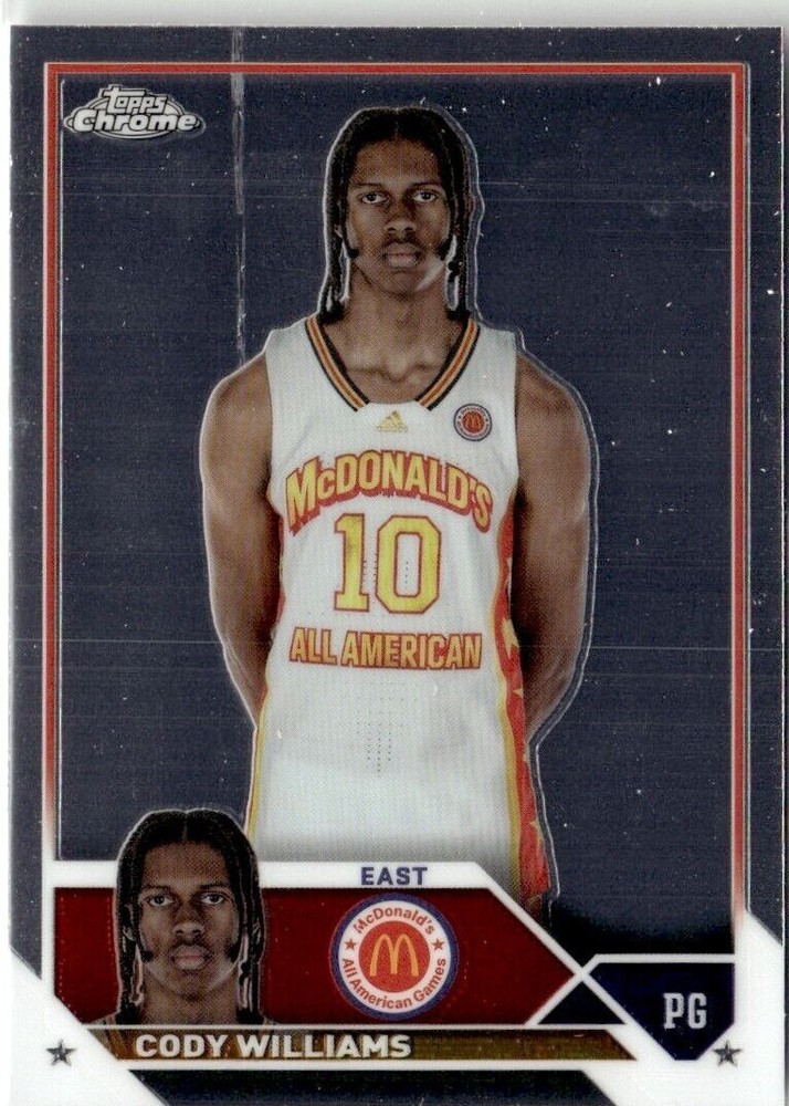 2023-24 CHROME MCDONALD'S ALL AMERICAN CODY WILLIAMS UNIVERSITY OF COLORADO #60