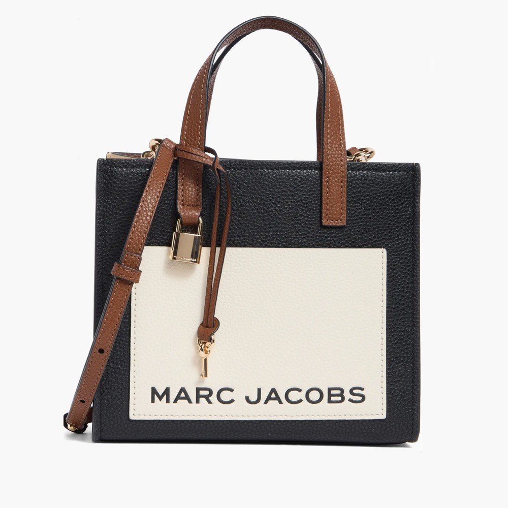 Authentic Marc Jacobs Mini Grind Color Block Tote Crossbody Bag