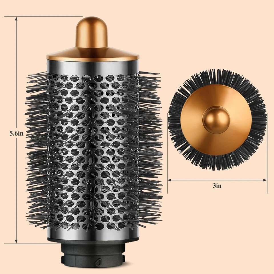 Volumizing Brush for Dyson Airwrap Large Round Styler Nickel Copper
