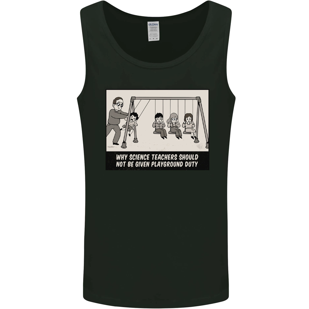Science Teacher Playground Duty Funny Mens Vest Tank Top