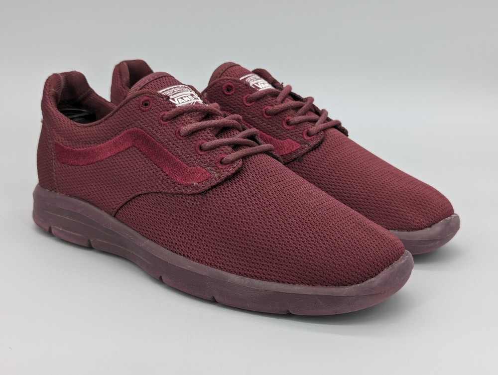 Vans Skate Sneakers 500664 Lace Up Low Top Maroon Shoe Men's Size 5.5 Women's 7