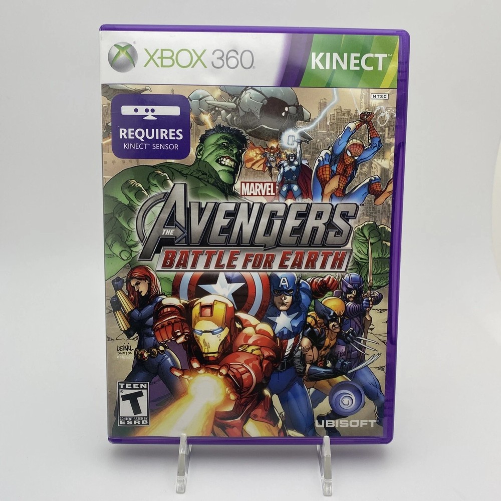 Xbox 360 Kinect + Marvel Avengers: Battle for Earth Game Bundle