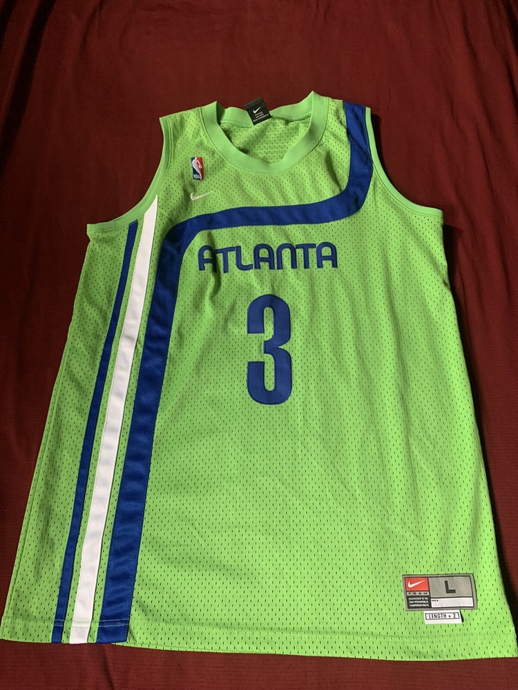 Vintage Shareef  #3 Atlanta Hawks Nike Swingman Jersey Size L +2 Inch