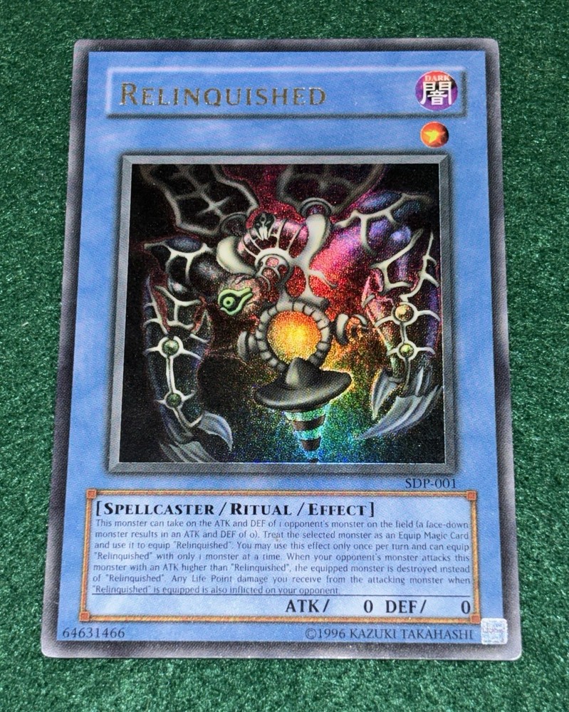 YuGiOh Relinquished SDP-001 Ultra Rare Holo Unlimited LP Condition