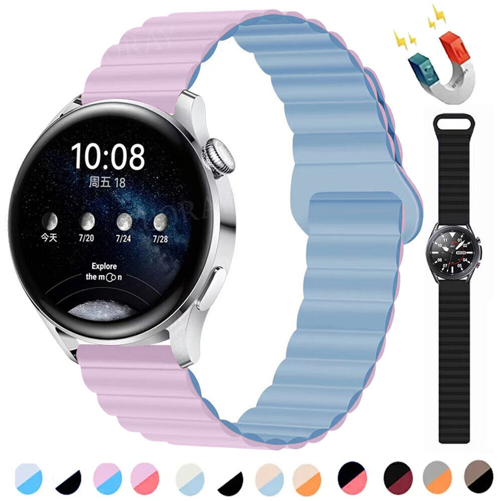 Silicone Magnetic Band Strap for Amazfit GTS 2 2e 3 4 Mini GTR 4 Bip U S Lite