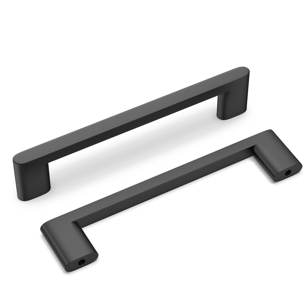 homdiy 15 Pack Matte Black Cabinet Pulls 5 inch Hole Center Black Kitchen Cab...