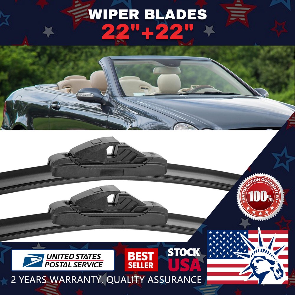 Easy Installation Durable 22''+22'' Premium Bracketless Windshield Wiper Blade