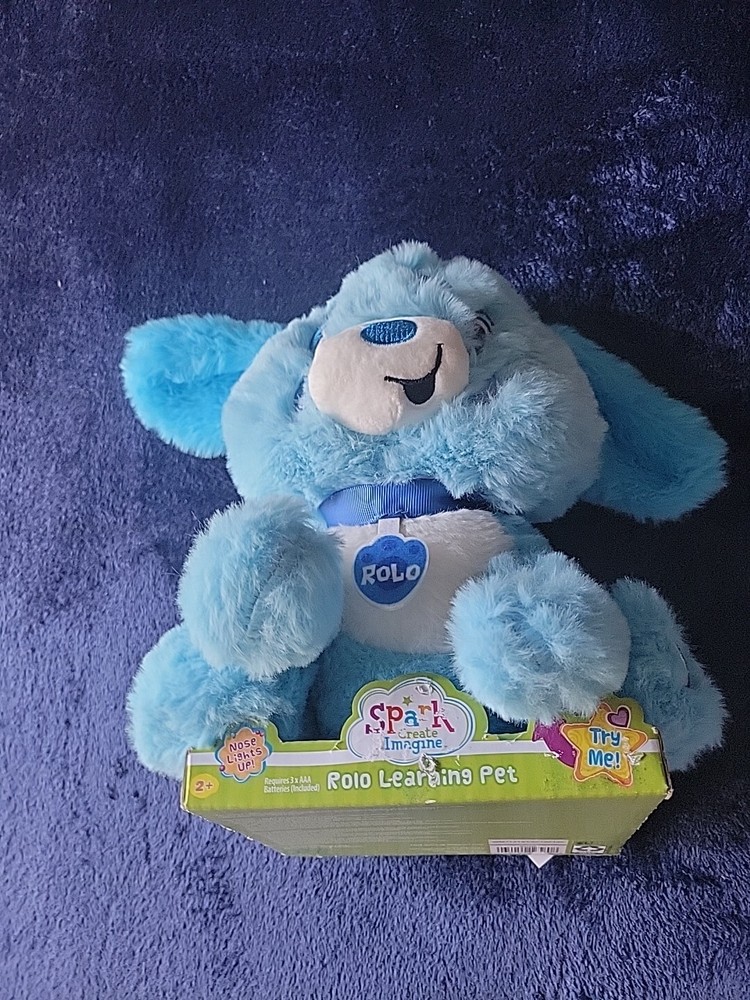 Rolo Learning Plush Puppy Interactive Sings, Lights Up & Moves. New No Box