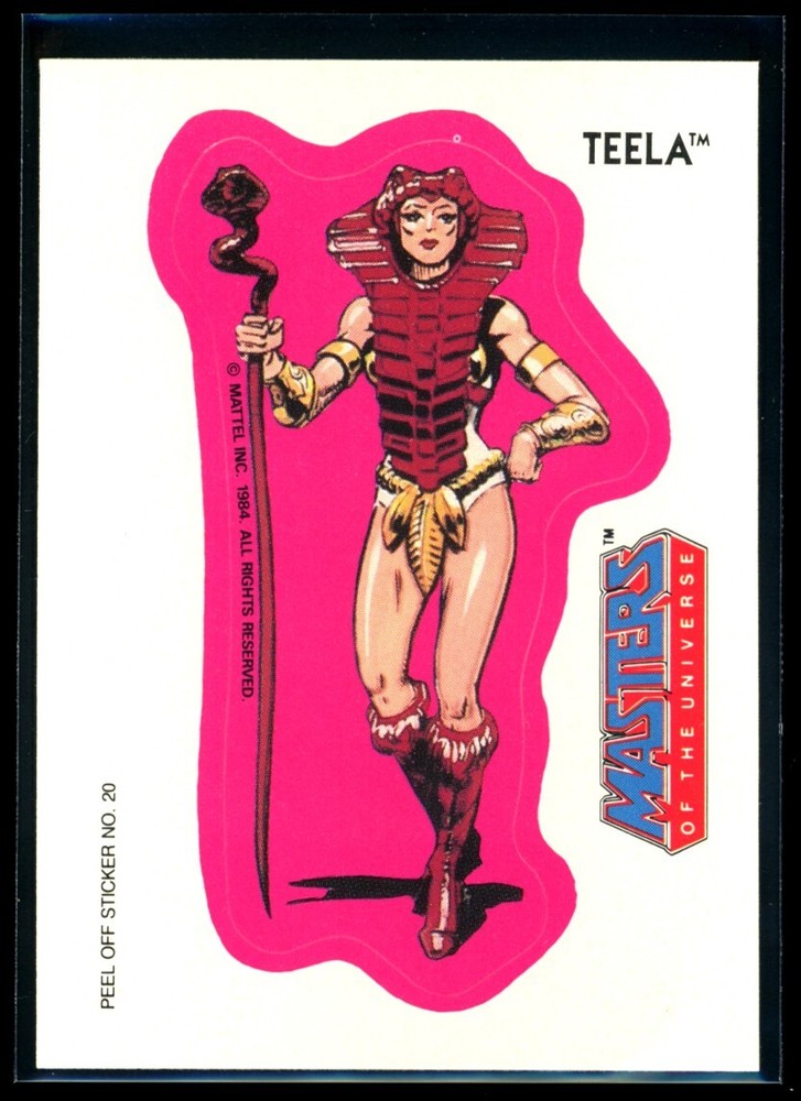 Vintage TEELA 1984 Masters of the Universe Sticker #20 NM C1 MOTU Collectible  