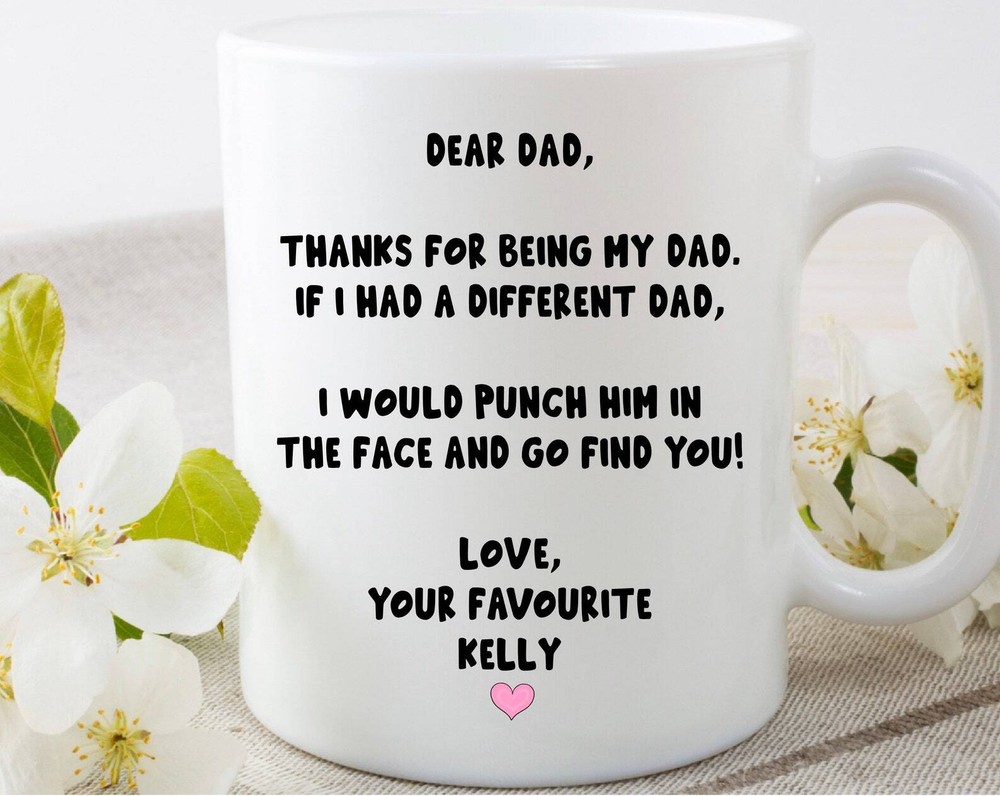 Personalised Mug Funny Dad Daddy Mug Cup Father’s Day Present Birthday Gift