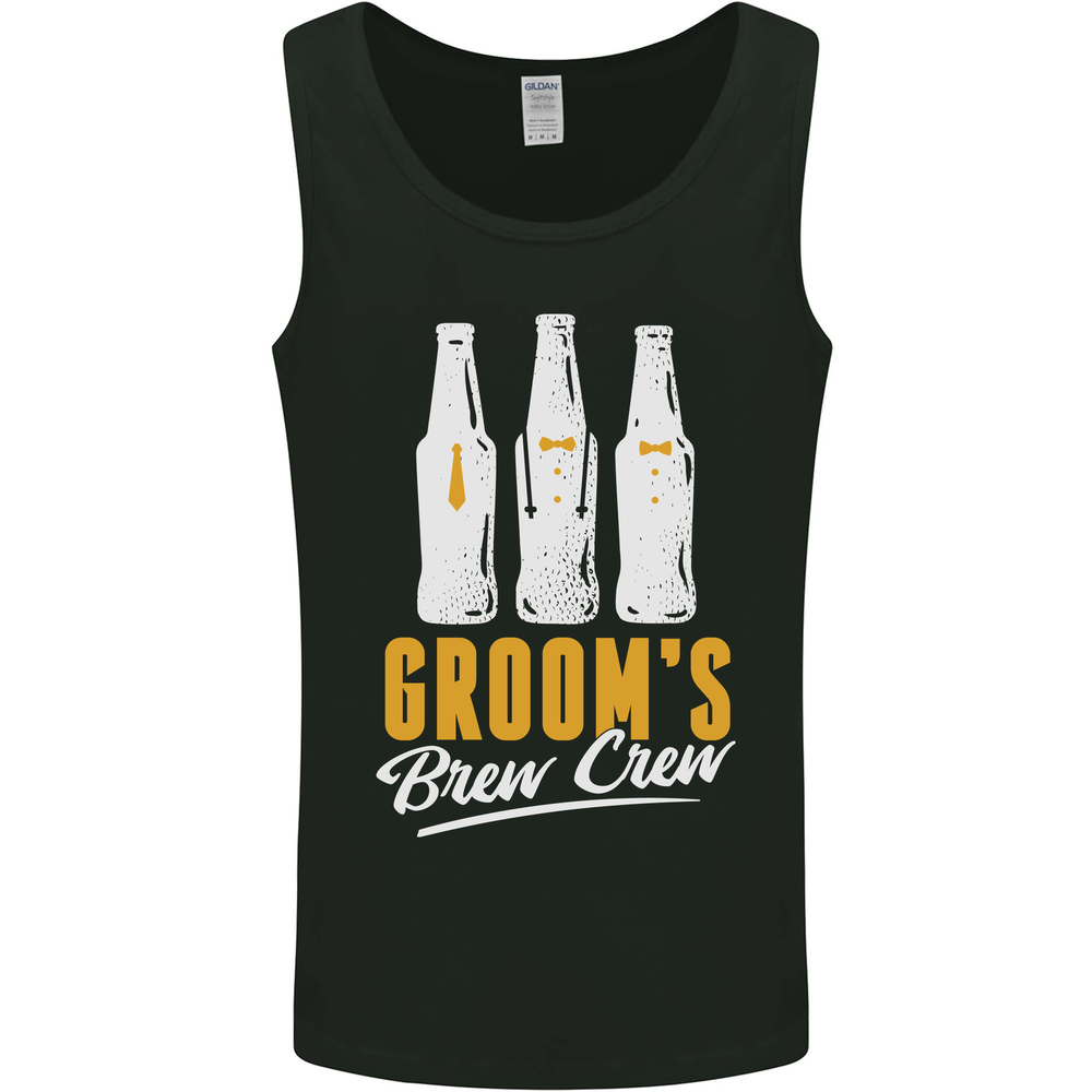 Grooms Brew Crew Beer Mens Vest Tank Top