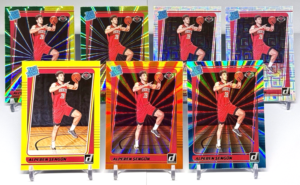 2021-22 Panini Donruss Rated Rookie Parallels #219 Alperen Sengun Lot of 7
