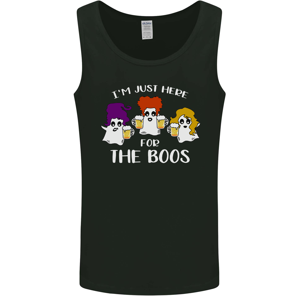 Halloween Im Just Here For the Boos Mens Vest Tank Top
