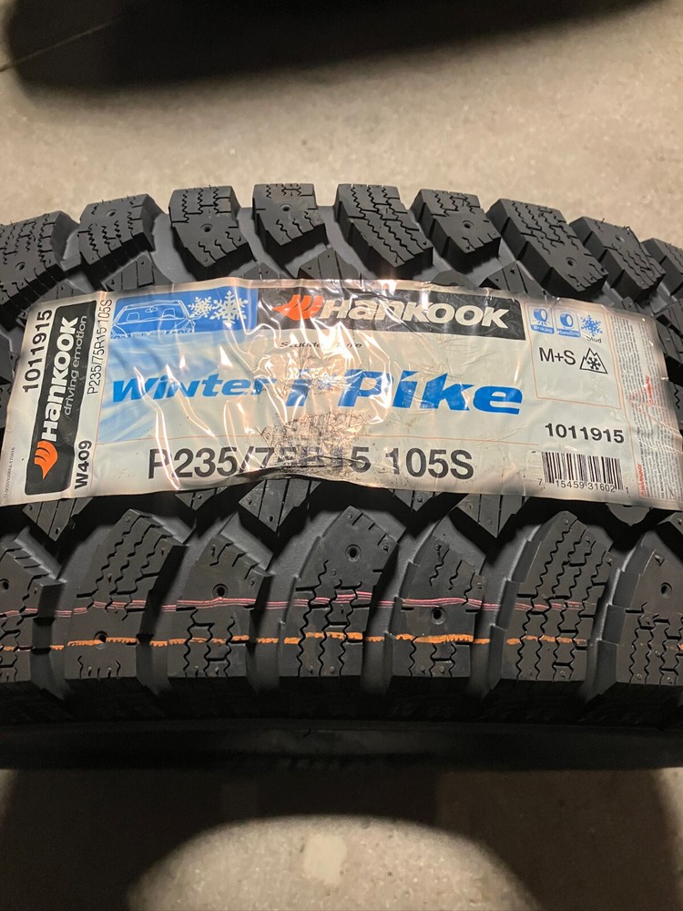 4 New P 235 75 15 Hankook Winter i*Pike Snow Tires