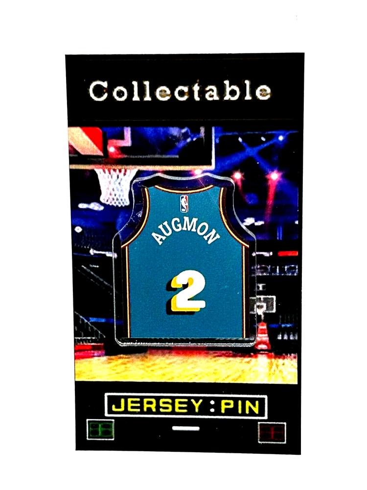 Detroit Pistons Stacey Augmon Vintage Jersey Lapel Pin - Classic DP Collectible