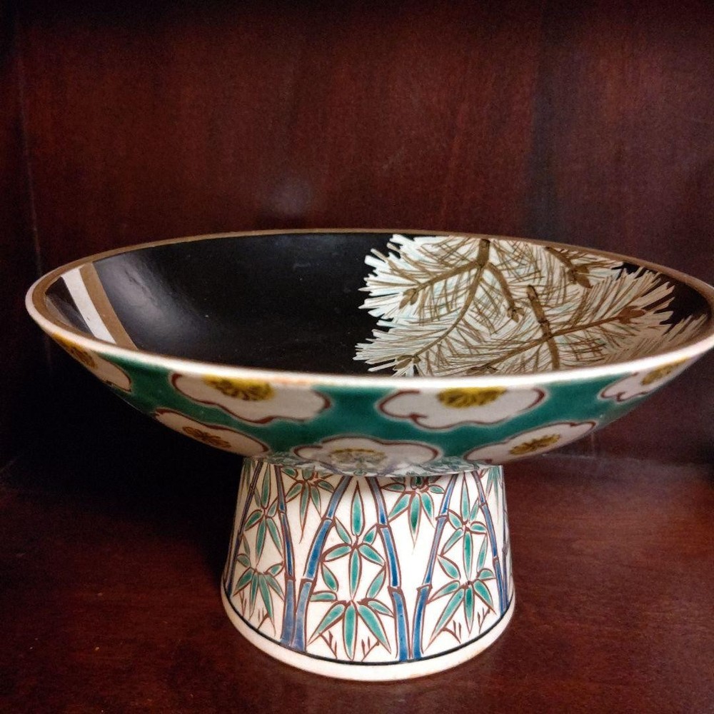 Japanese Kutani Ware Kamide Kiyama confectionery