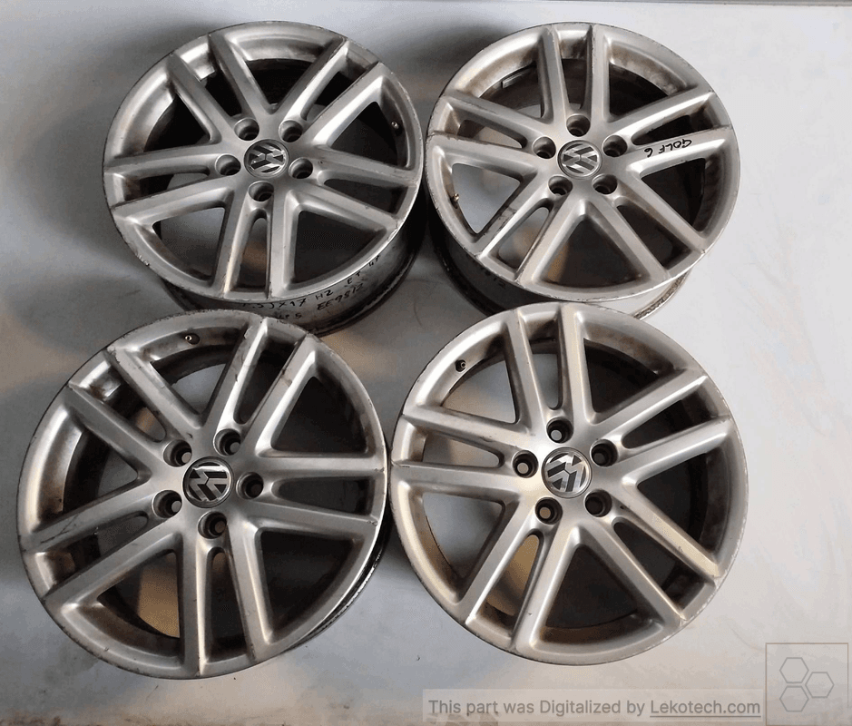 Disco ruota post. in lega SX VOLKSWAGEN GOLF (5K/AJ) 1.4 TSI (90Kw) Ber.