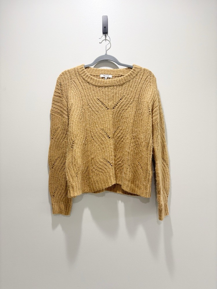 MADEWELL Women’s Charley Pullover Crewneck Knit Sweater Alpaca Blend Size S