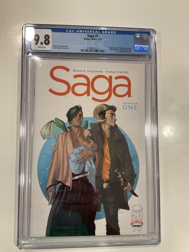 Saga #1 First Print CGC 9.8 Image Comics Key First Appearance