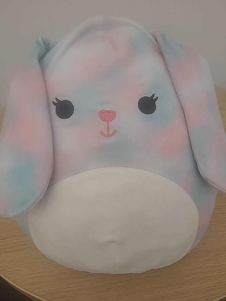 Squishmallows Kellytoy Easter Plush Eliana the Colorful Bunny 12
