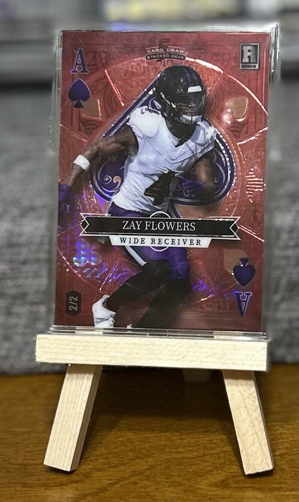 2023 Wild Card 5 Card Draw Zay Flowers RC 2/2