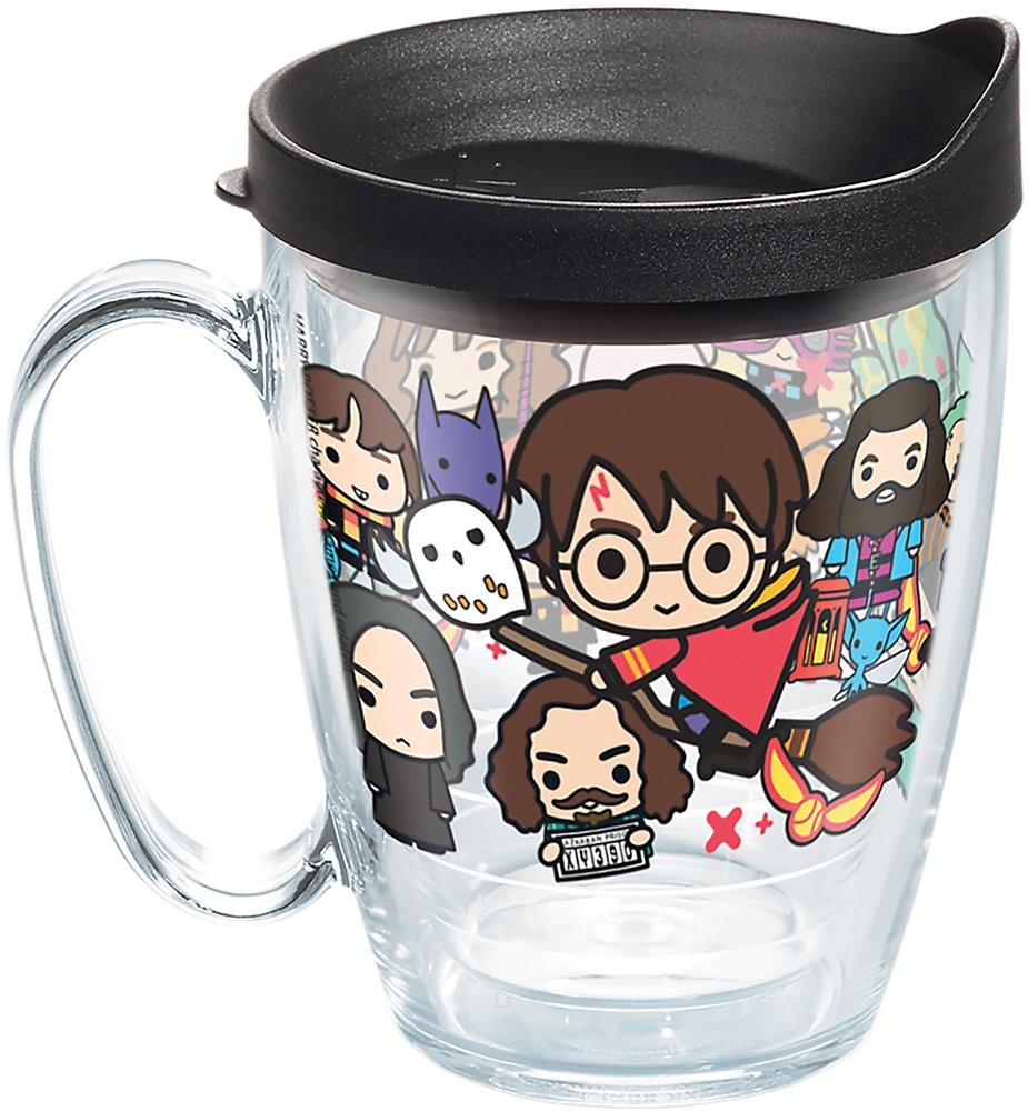 Harry Potter 16oz Clear Tumbler with Charms Wrap and Black Lid