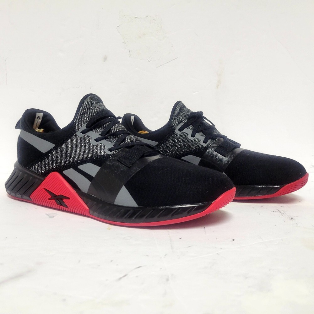 Reebok Flashfilm Train 2 Black Vector Red CrossTrainer Athletic Gym Shoes Sz 11