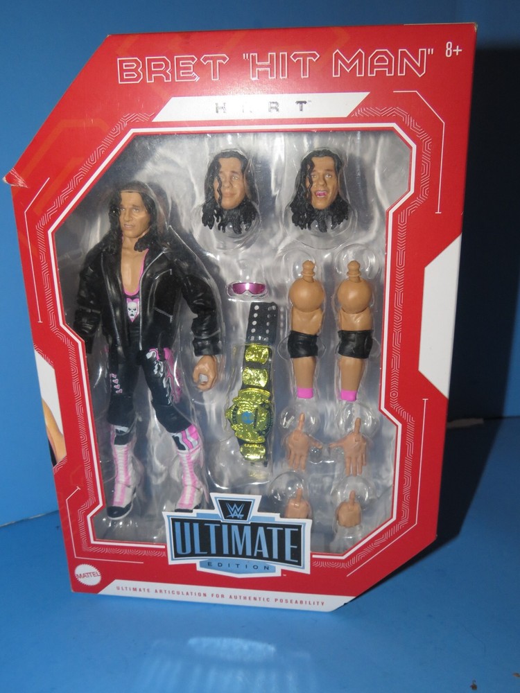 WWE Ultimate Edition Monday Night Wars Bret “HITMAN” Hart Action Figure NEW