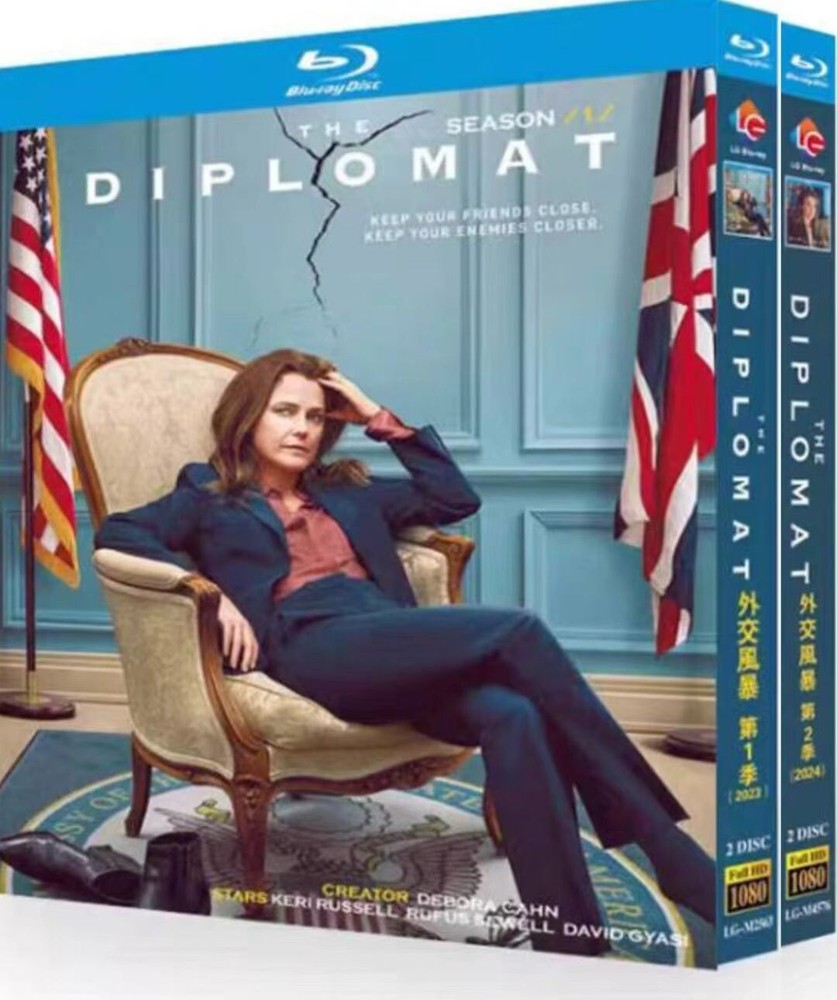 Blu-Ray BD 4 Disc All Region Box Set The Diplomat Season 1+2 (2024)