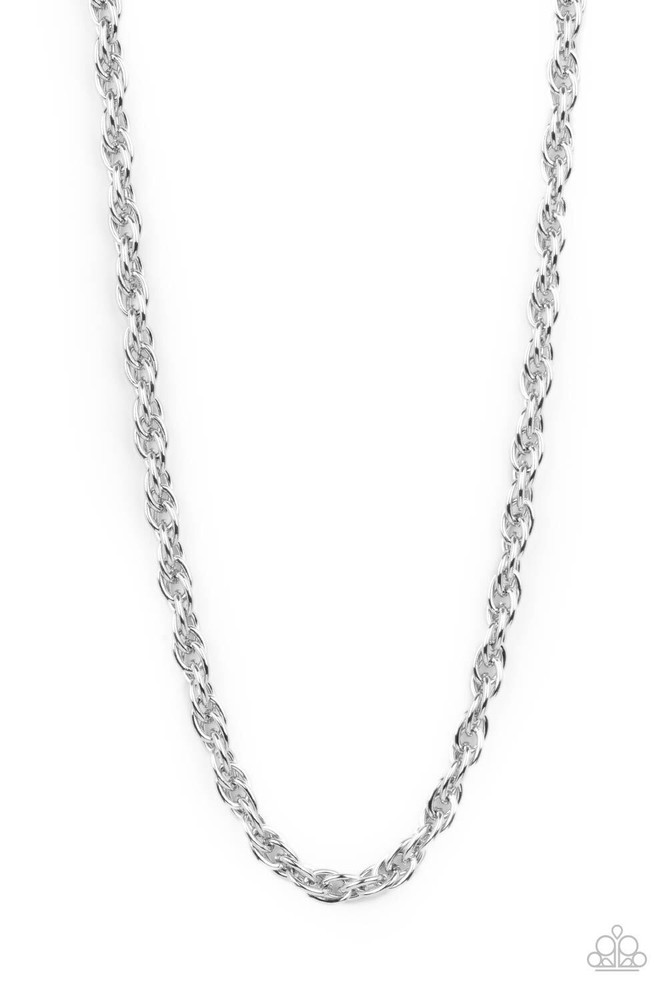 Extra Entrepreneur - Silvertone - Paparazzi Accessories Men's Necklace