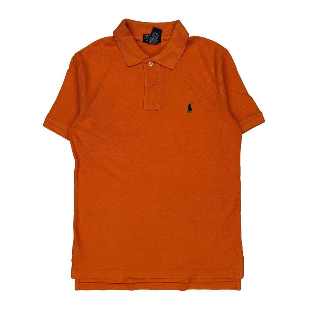 Age 10-12 Polo By Ralph Lauren Polo Shirt - Medium Orange Cotton