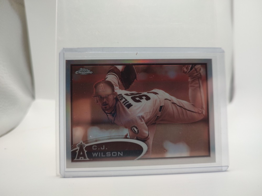 2012 Topps Chrome CJ Wilson Sepia Refractor #8 /75