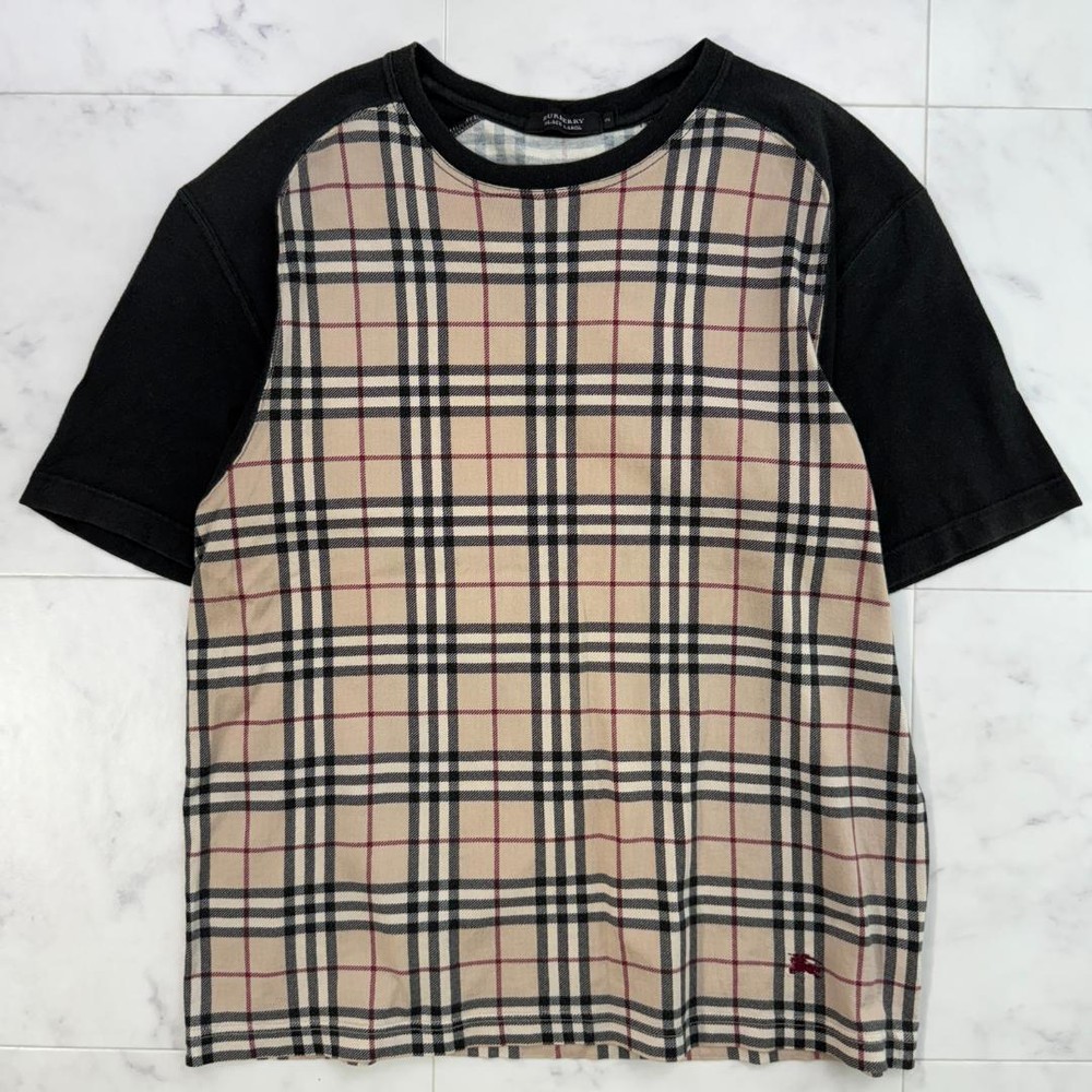 Burberry Black Label L T-shirt Nova check short sleeve F/S from Japan