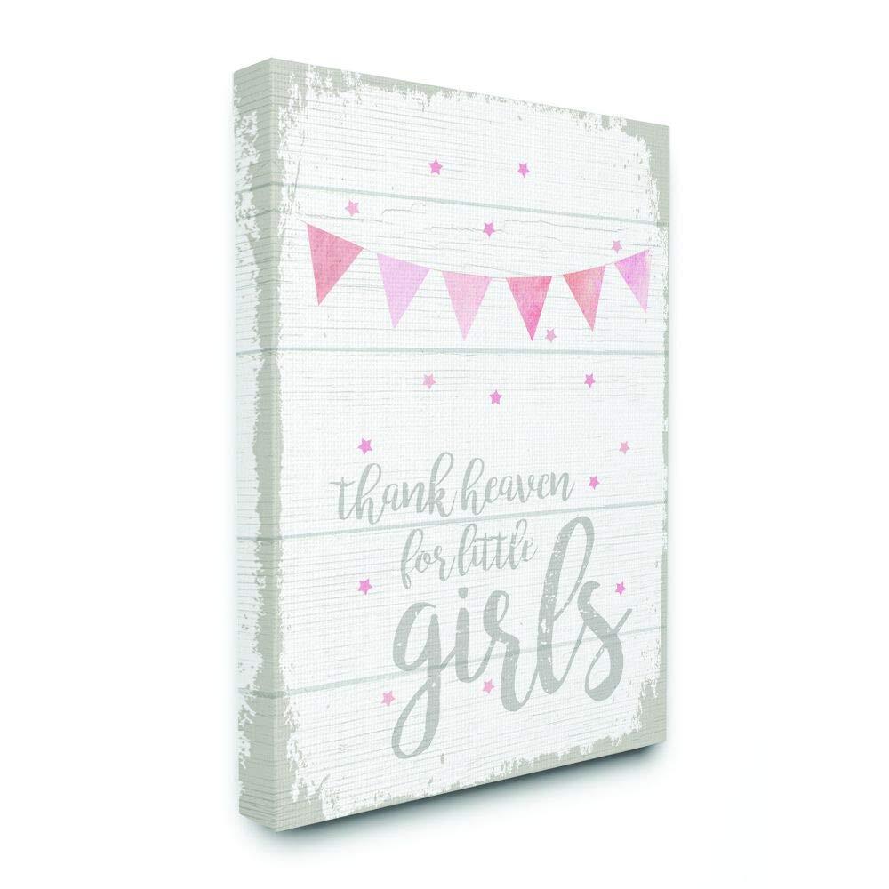 Thank Heaven Girls Pink Word, Design by Artist Daphne Polselli Wall Art, 16 x...