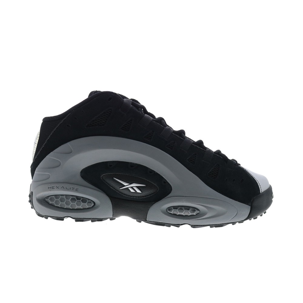 Reebok ES22 Emmitt Smith Mens Black Suede Athletic Basketball Shoes