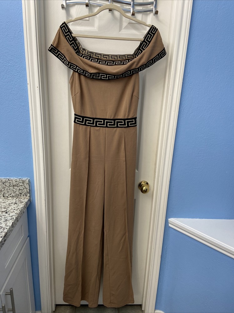 Valentine Womens Brown  Jumpsuit Size L
