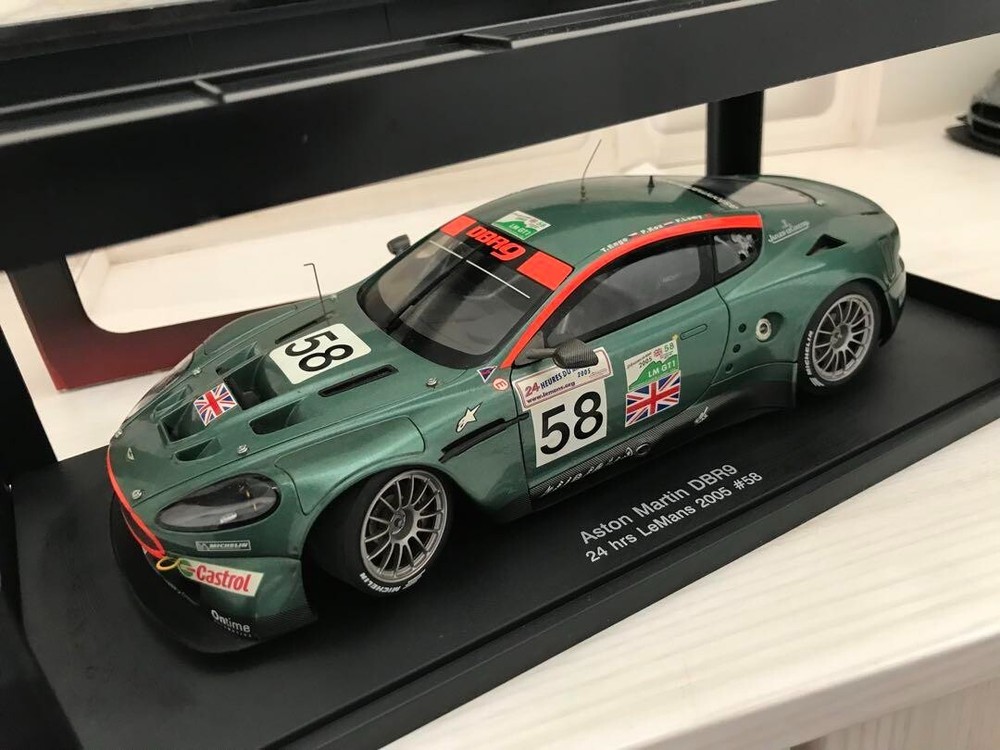 Autoart 1/18 Aston Martin DBR9 LeMans 2005 #58 Used Excellent Japan Import