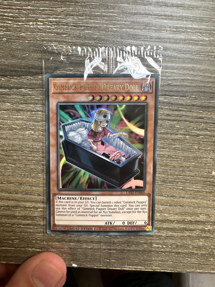 YuGiOh Gimmick Puppet Dreary Doll LART-EN069 Lost Art Promo Card