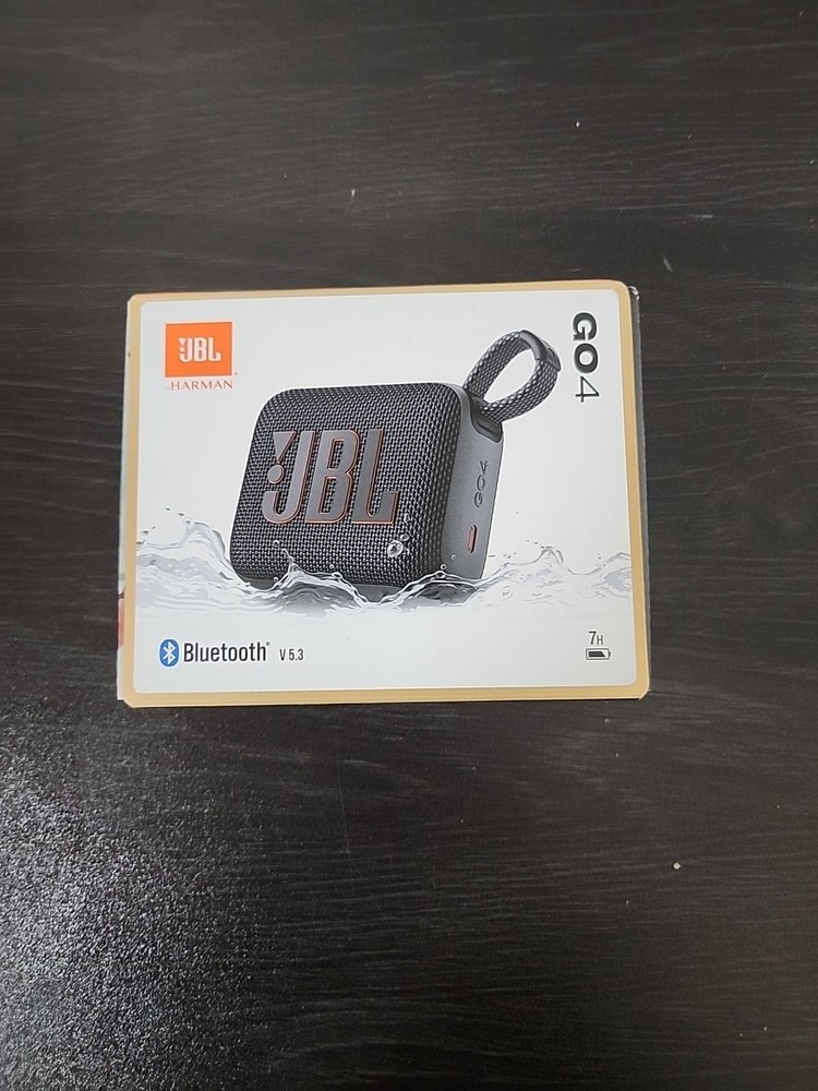 JBL Go 4 Portable Bluetooth Speaker (Black)