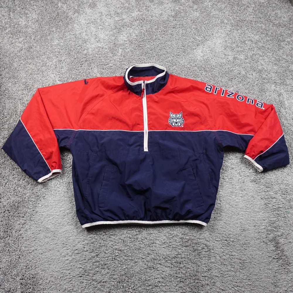 Vintage Arizona Wildcats Jacket Mens XXL Puma NCAA Windbreaker Team Issued