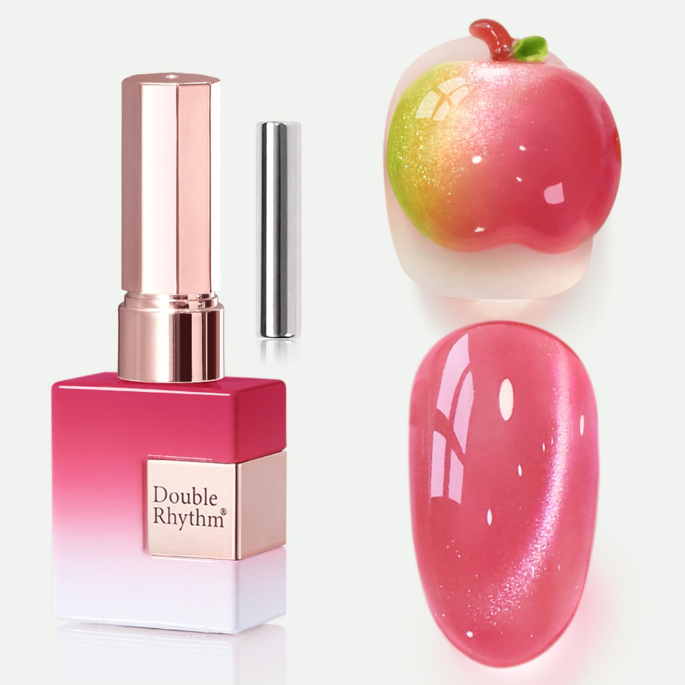 0.5oz Cat Eye Gel Polish with Magnet 15ml Holographic Glitter Shimmer Translucent