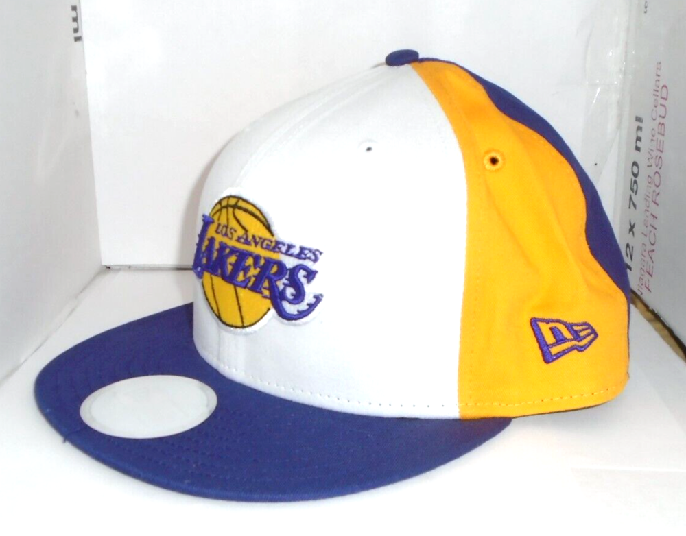 New Era Los Angeles Lakers Team Split Purple/Yellow NBA 9FIFTY Snapback Cap Hat