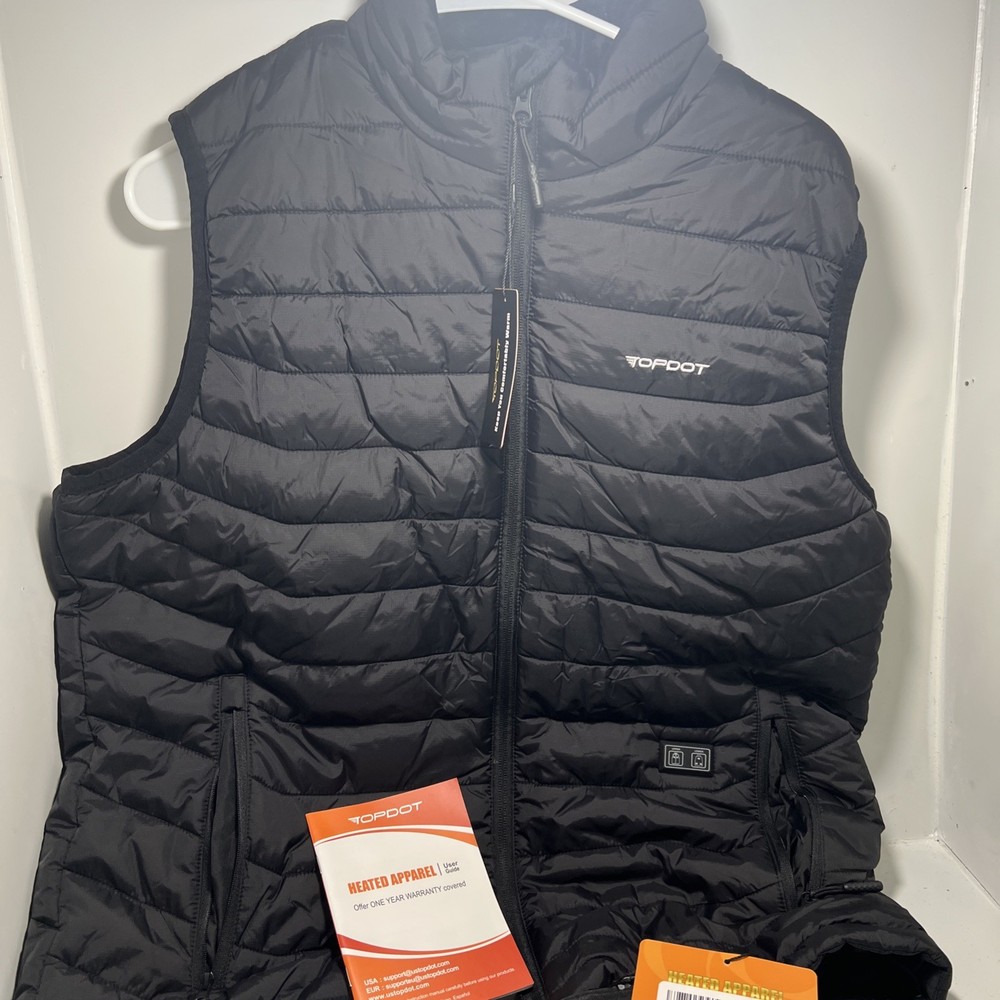 topdot heated vest medium needs battery
